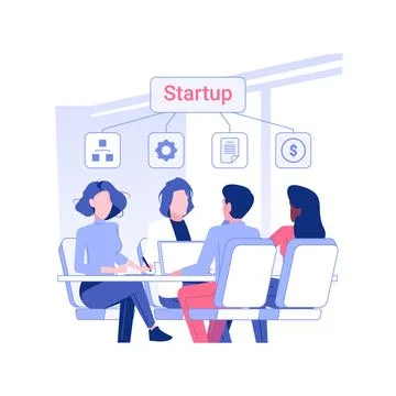 Startup accelerator isolated concept vector illustration. Ilustración de archivo