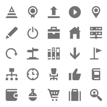 Startup and Development Icons Stock Illustration