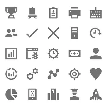 Startup and Development Vector Icons Stock Illustration