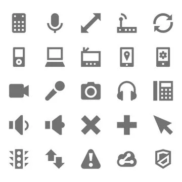 Startup and Development Vector Icons Set Stock Illustration