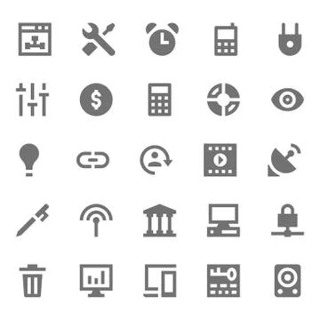 Startup and Development Vector Icons Pack Stock Illustration