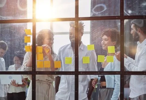 Startup and implementation of a small business project. Stock Photos