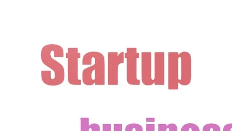 Startup Animated Tag Cloud Isolated Video stock 107241764