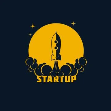 Startup banner, vector template Stock Illustration