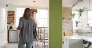 Startup, Business And Worker In Workspace, Woman Walk To Kitchen After Meeting Stock Footage