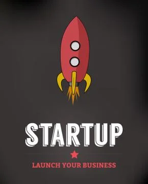 Startup Business Background Stock Illustration
