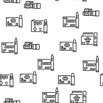 Startup Business Idea Launching Vector Seamless Pattern Stock Illustration