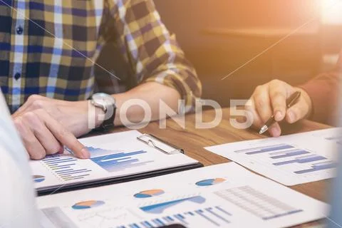 Startup business people group meeting, Young creative coworkers team working Stock Photos