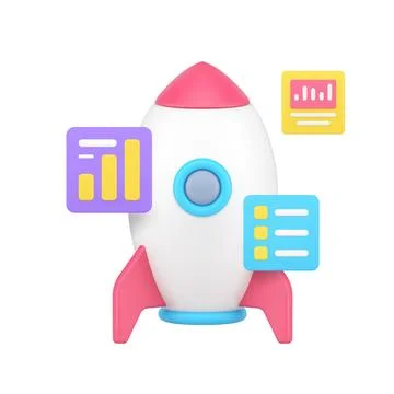 Startup business strategy planning analyzing corporate solution development 3 스톡 일러스트
