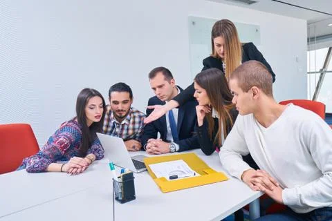 Startup business tech team Stock Photos
