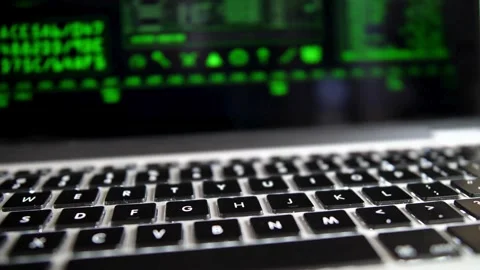 Startup concept. Engineering Neural Network, concept. businessman type on laptop Stock Footage 334585882