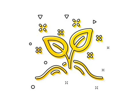 Startup concept icon. Idea leaves sign. Vector Stock Illustration