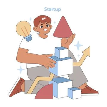 Startup concept. Vector illustration. Illustrazione stock