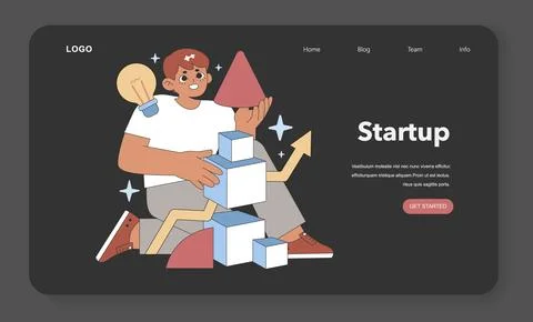 Startup concept. Vector illustration. Stock Illustration