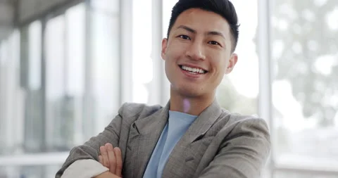 Startup, developer or portrait of a businessman with a smile in office of Stock Footage 229407761