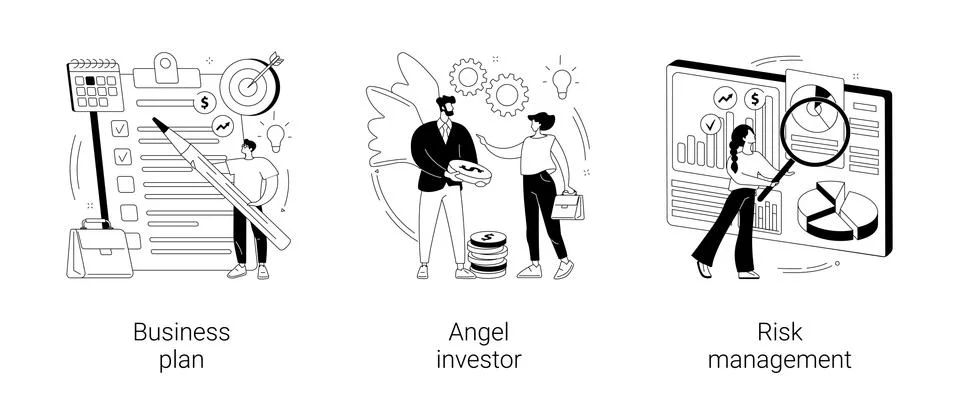 Startup development abstract concept vector illustrations. Stock Illustration