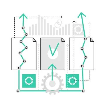 Startup development strategy Illustrazione stock