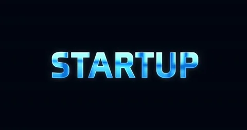 Startup. Electric lightning word. Text Animation Vídeo Stock 138342304