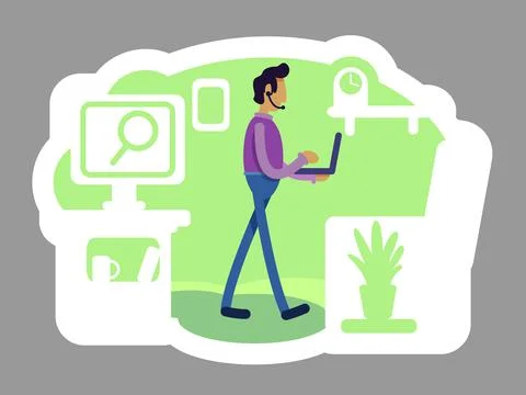Startup founder 2D vector web banner, poster 스톡 일러스트