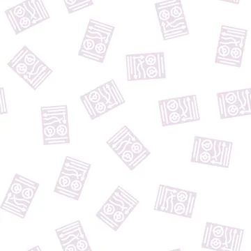 Startup growth chart glyph vector seamless pattern 스톡 일러스트