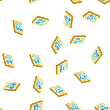 Startup growth chart isometric icon seamless pattern 스톡 일러스트