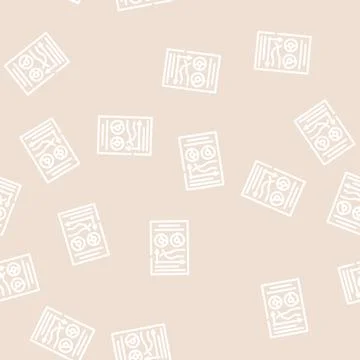 Startup growth chart line vector seamless pattern Stock Illustration