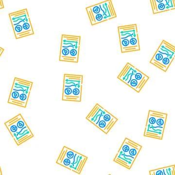 Startup growth chart vector seamless pattern Stock Illustration