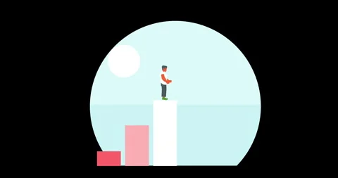 Startup Growth Rocket Animation Stock Footage 334365599