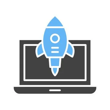 Startup icon vector image. Stock Illustration