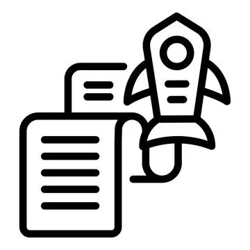 Startup idea icon outline vector. Team office イラスト素材