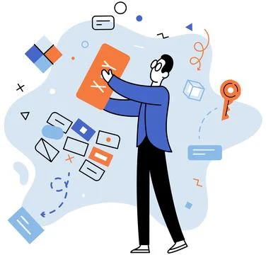 Startup idea. Progress drives growth and ensures long-term viability startup Stock Illustration