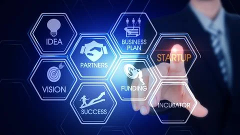 STARTUP Illustrazione stock