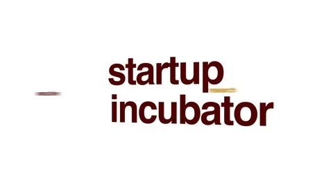 Startup incubator animated word cloud. Stock Footage 71165178