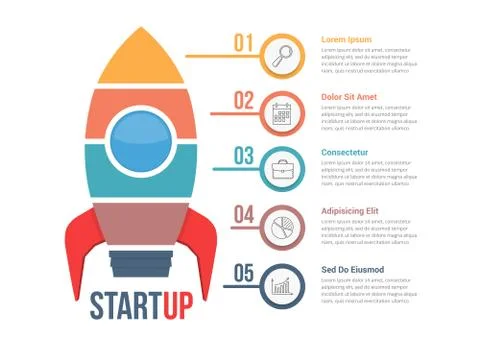StartUp Infographics Stock Illustration