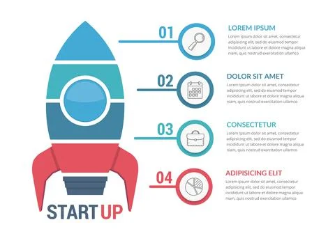StartUp Infographics Stockillustratie