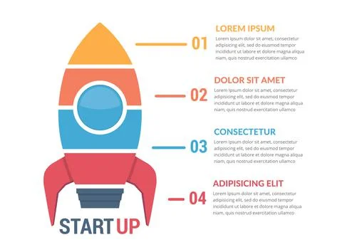 StartUp Infographics Stock Illustration