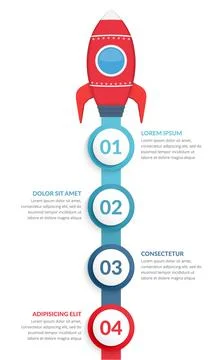 StartUp Infographics Illustrazione stock