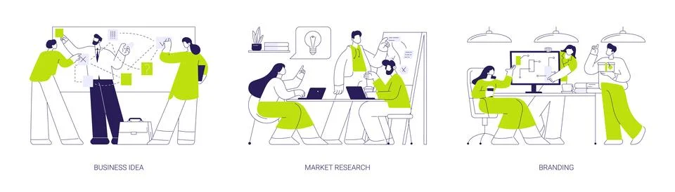 Startup launch abstract concept vector illustrations. Stock Illustration