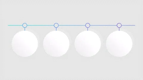 Startup launching infographic 4 steps template animation Stock Footage 321858952