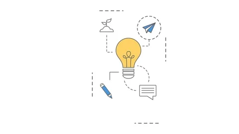 Startup line animation. Stock Footage 88261233