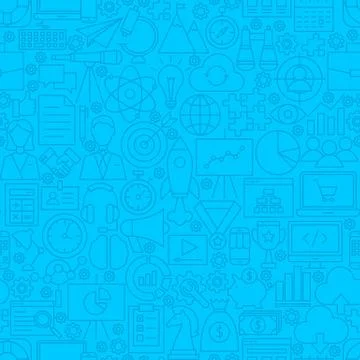 Startup Line Tile Pattern Stock Illustration