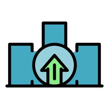Startup loading icon color outline vector イラスト素材