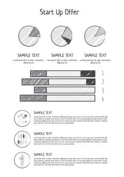 Startup Offer Presentation Vector Illustration Stock Illustration
