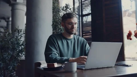 Startup Owner Typing Messages On Laptop Keyboard And Sending Messages Stock Footage 343669133