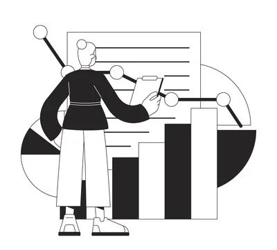 Startup performance optimization bw concept vector spot illustration Stock Illustration