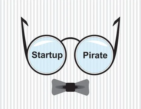 Startup Pirates info Stock Illustration