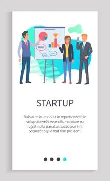 Startup Presentation of New Ideas, Orator Web App 스톡 일러스트