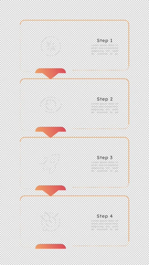 Startup processes showing progression infographic 4 steps template animation Stock Footage 335745507