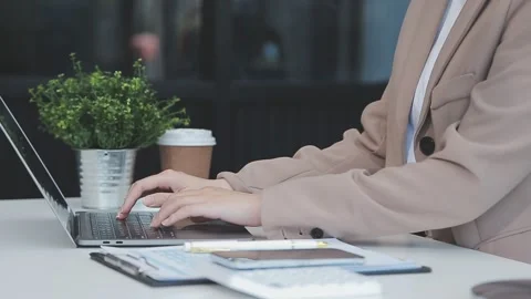 StartUp Programming Team. Website designer working digital tablet dock keyb.. Stock Footage 273381782