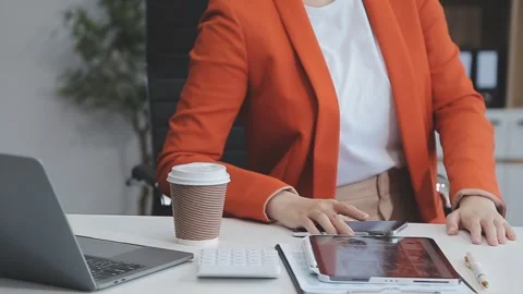 StartUp Programming Team. Website designer working digital tablet dock keyb.. Stock Footage 273382577